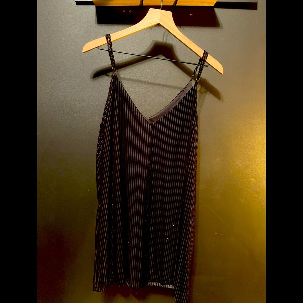 Black Velvet Mini Dress
